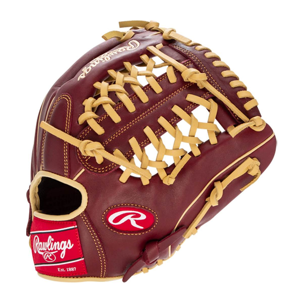 Rawlings Sandlot Series 11.75" Infield Baseball Glove – S1175MTS (Burgundy) product image 3, provided for visual reference