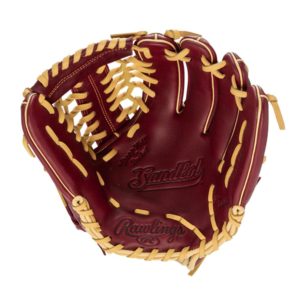 Rawlings Sandlot Series 11.75" Infield Baseball Glove – S1175MTS (Burgundy) product image 2, provided for visual reference