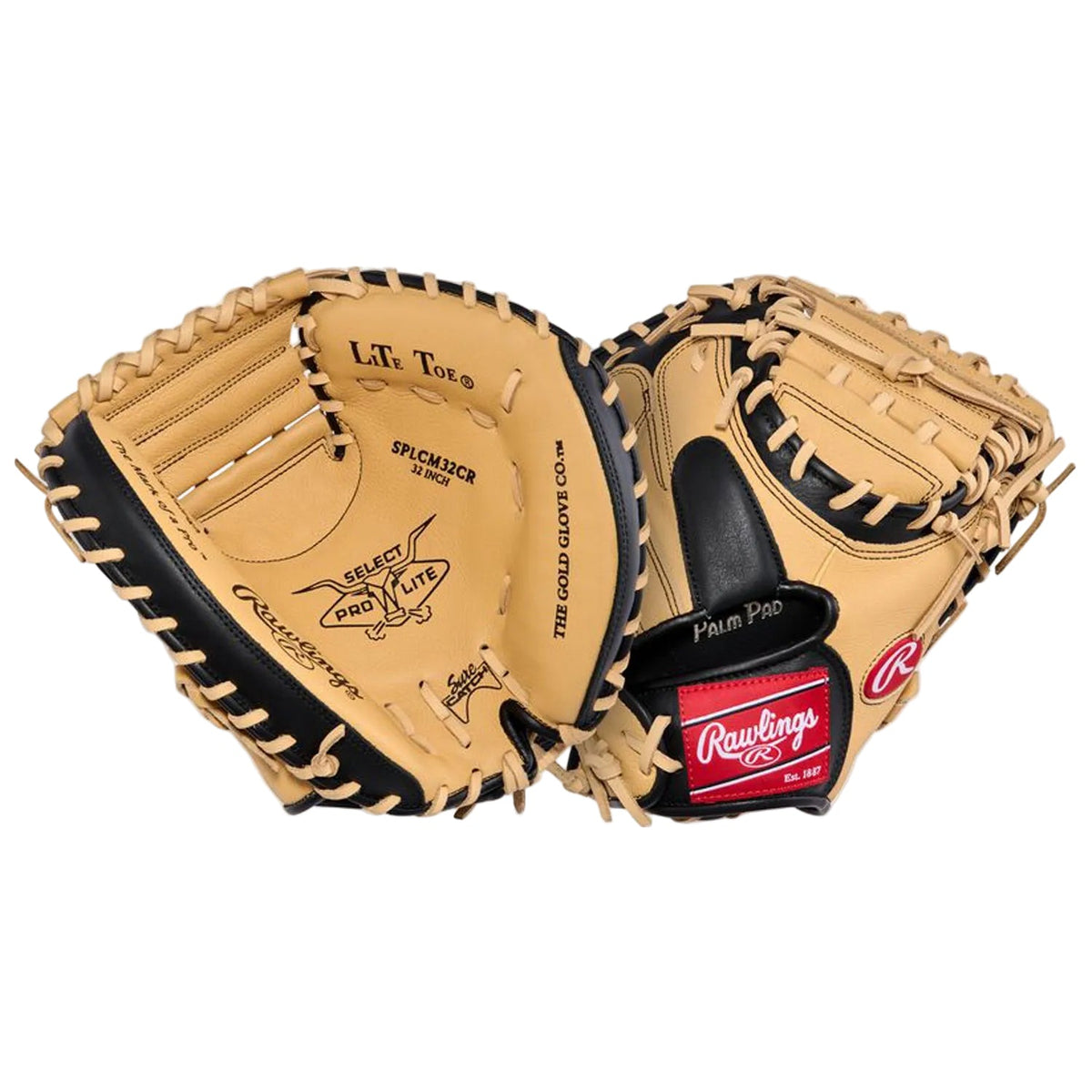 Rawlings Select Pro Lite Cal Raleigh 32-Inch Youth Catcher's Mitt | 1-Piece Solid Web | SPLCM32CR product image 5, provided