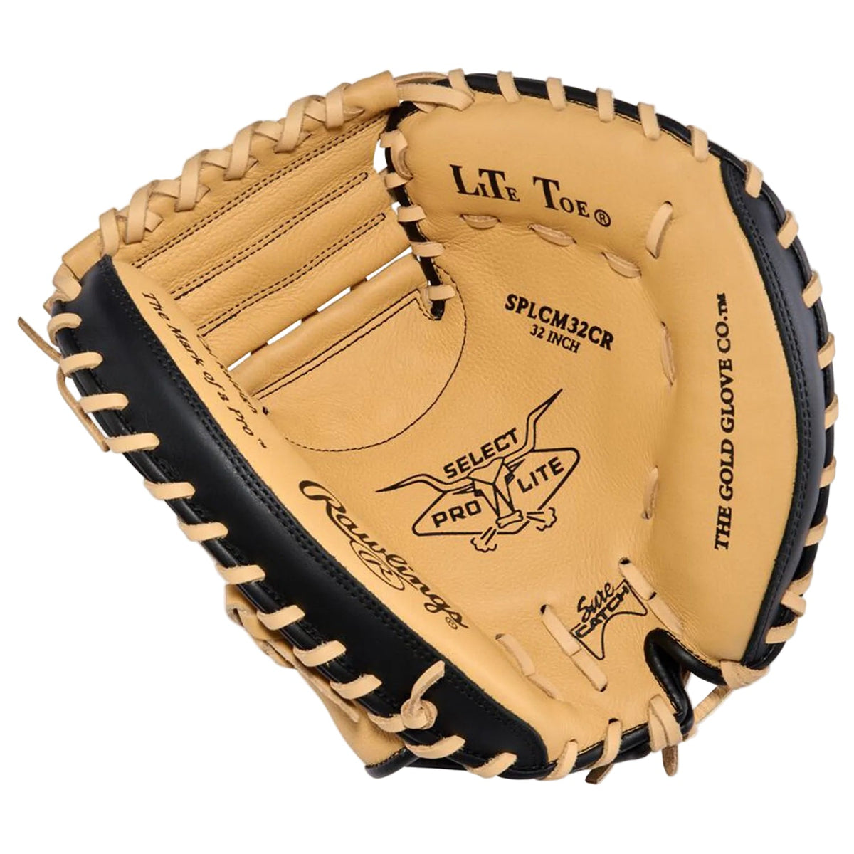 Rawlings Select Pro Lite Cal Raleigh 32-Inch Youth Catcher's Mitt | 1-Piece Solid Web | SPLCM32CR product image 2, provided
