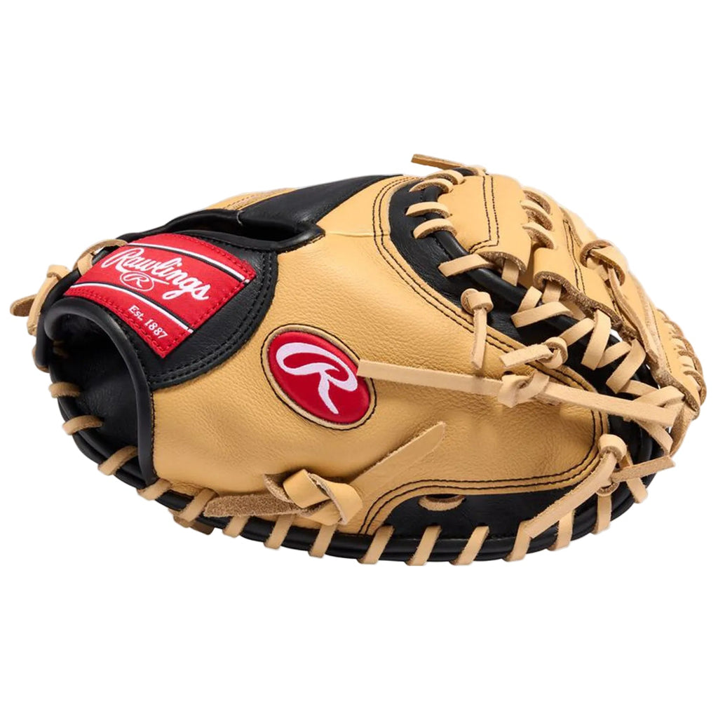 Rawlings Select Pro Lite Cal Raleigh 32-Inch Youth Catcher's Mitt | 1-Piece Solid Web | SPLCM32CR product image 3, provided