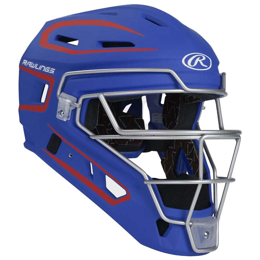 Rawlings Velo 2.0 Senior Catcher's Gear Set | Royal/Scarlet product image 5, provided for visual reference and product
