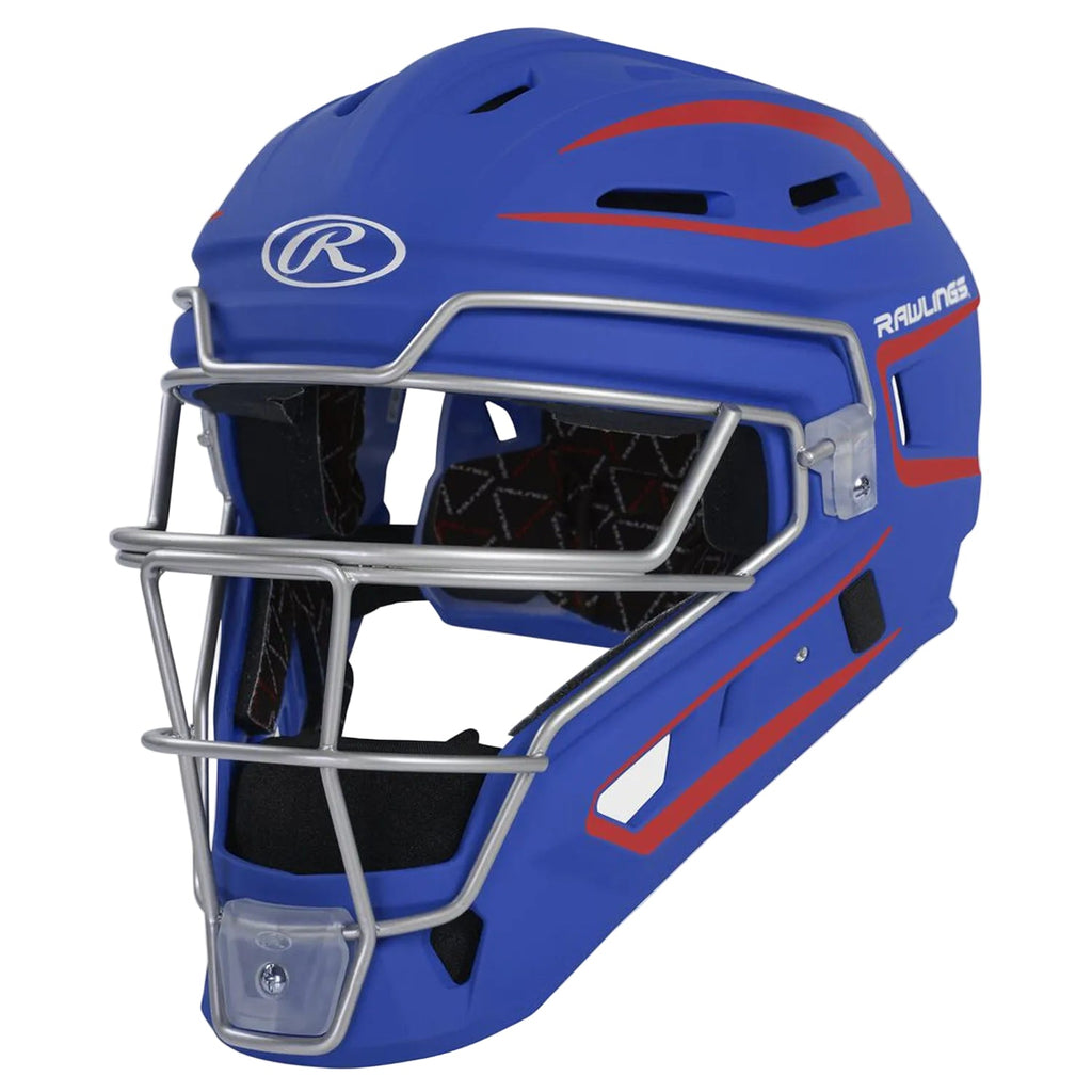 Rawlings Velo 2.0 Senior Catcher's Gear Set | Royal/Scarlet product image 2, provided for visual reference and product