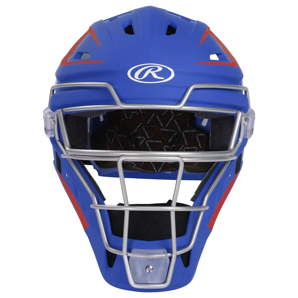 Rawlings Velo 2.0 Senior Catcher's Gear Set | Royal/Scarlet product image 6, provided for visual reference and product