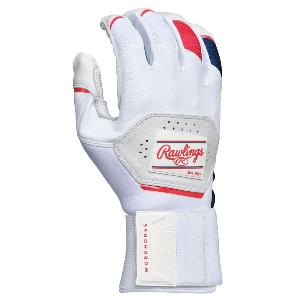 Rawlings Workhorse Compression Strap Batting Gloves | Premium Full-Grain Leather | WH25CBG product image 5, provided for