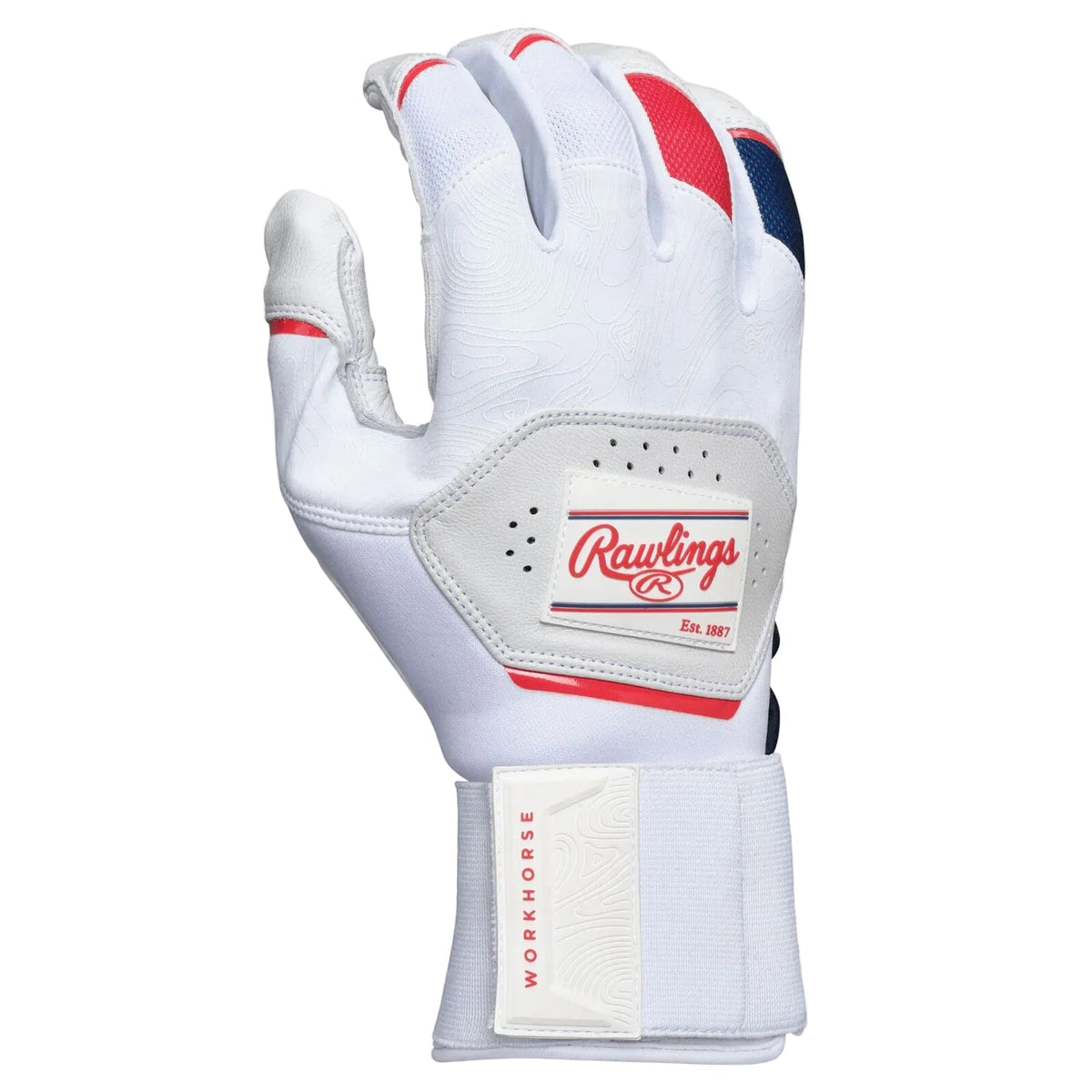 Rawlings Workhorse Compression Strap Batting Gloves | Premium Full-Grain Leather | WH25CBG product image 5, provided for