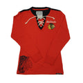 Womens Chicago Blackhawks Red Old Time Hockey Rachel Long Sleeve Jersey T-Shirt product image 1, provided for visual