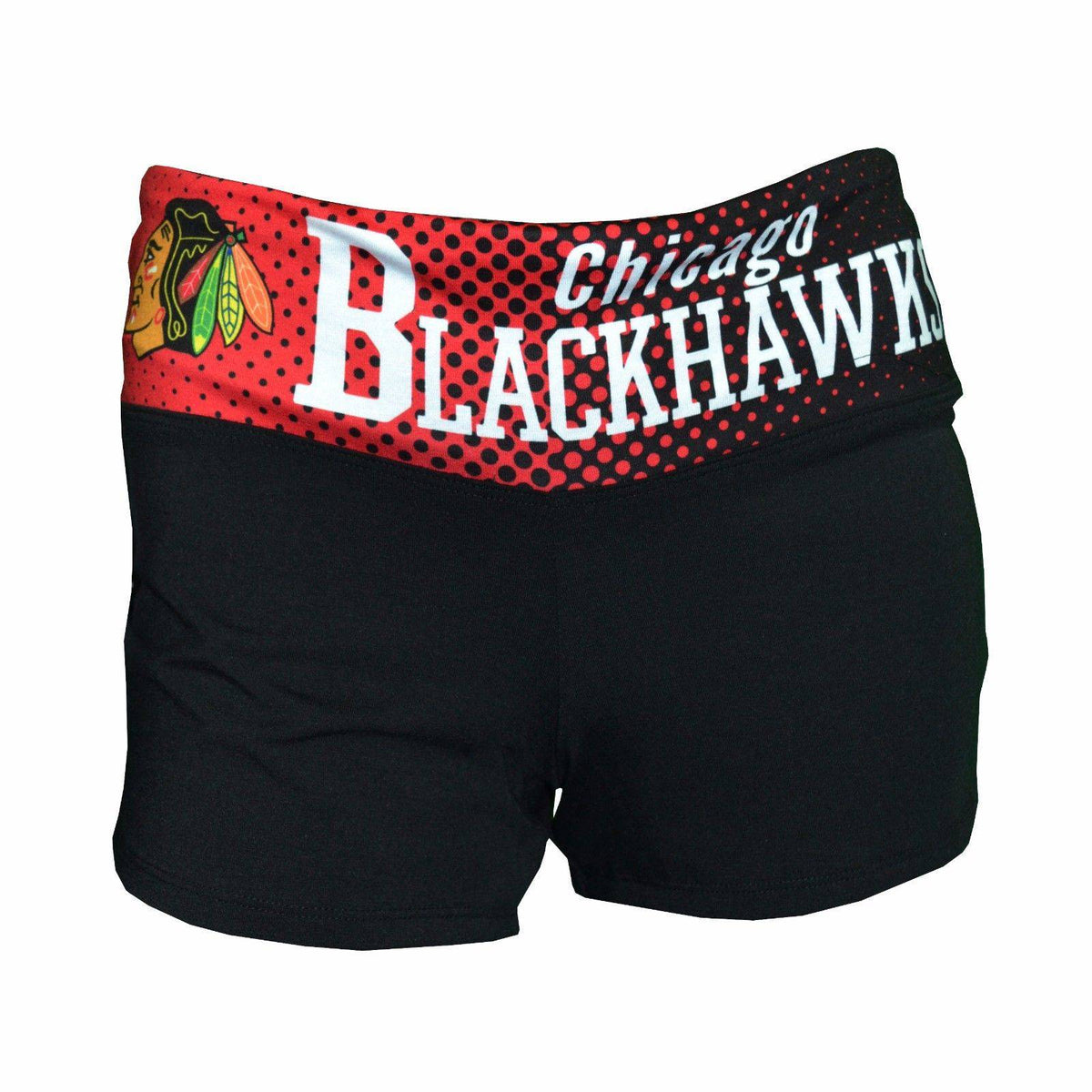 Chicago Blackhawks Dynamic Shorts for Women product image 1, provided for visual reference and product detail review