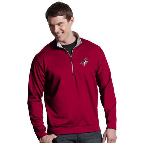 Mens Arizona Coyotes 1/4 Zip Leader Pullover product image 1, provided for visual reference and product detail review
