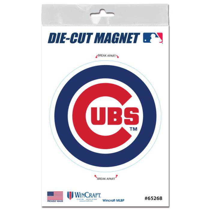 Chicago Cubs 3X5 Die Cut Magnet by Wincraft product image 1, provided for visual reference and product detail review