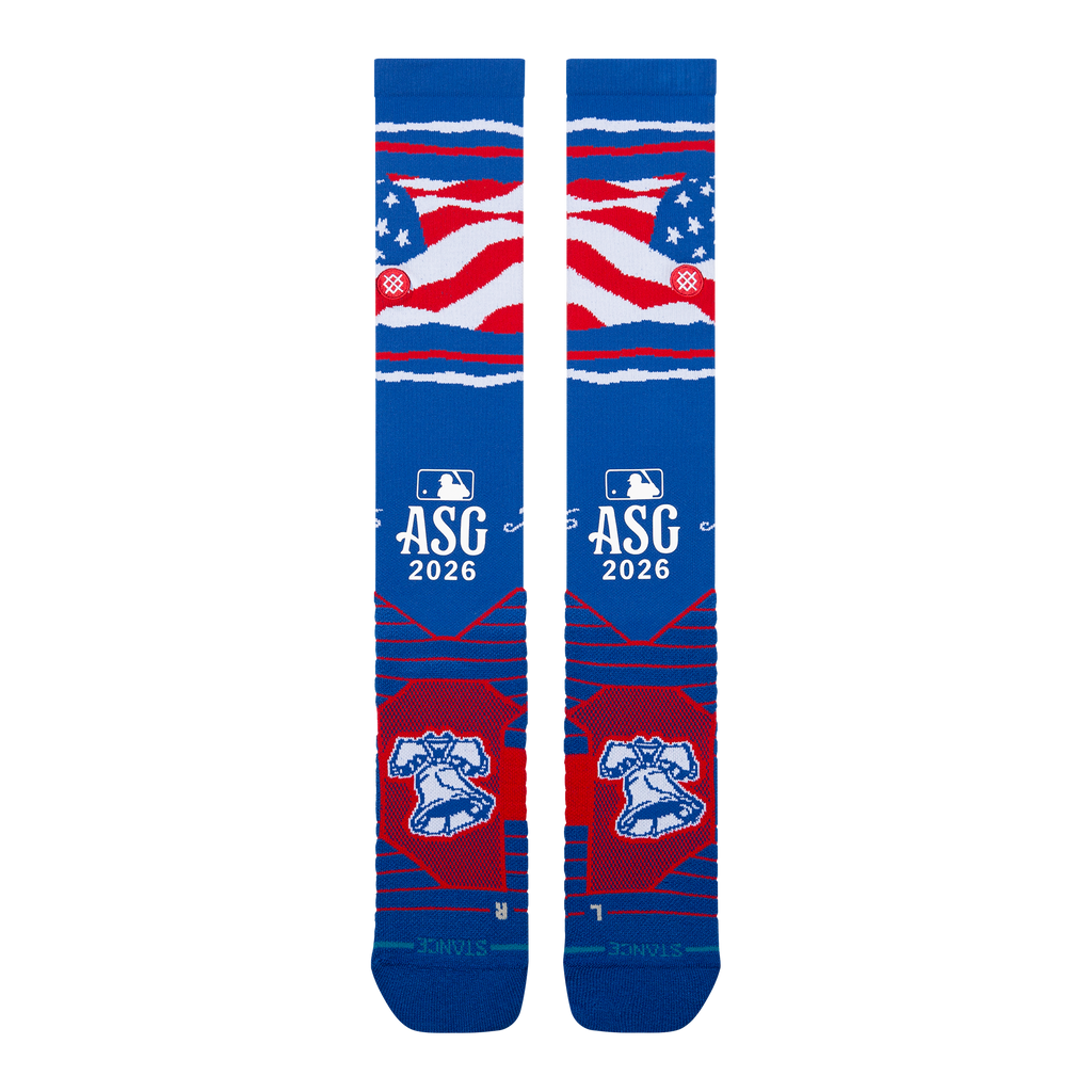 Stance 2026 MLB All-Star Game OTC Baseball Socks Blue | Adult Over-the-Calf Performance Socks product image 2, provided for