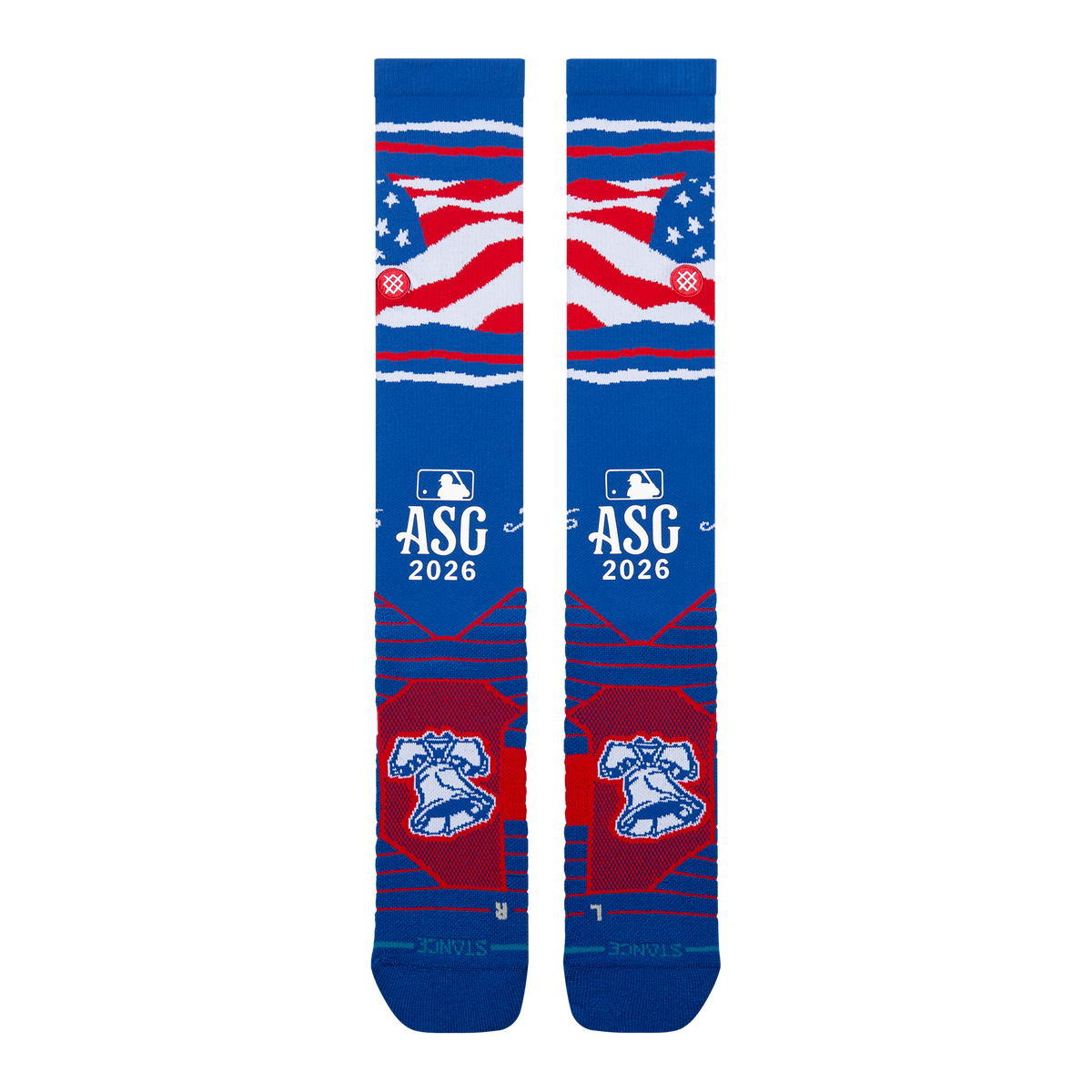 Stance 2026 MLB All-Star Game OTC Baseball Socks Blue | Adult Over-the-Calf Performance Socks product image 2, provided for