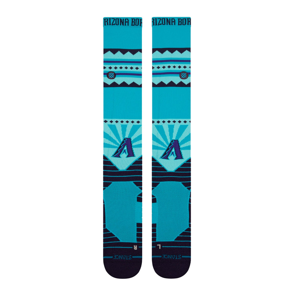 Stance Arizona Diamondbacks Spring 2025 OTC Baseball Socks Teal | Adult Over-the-Calf Performance Socks product image 2,