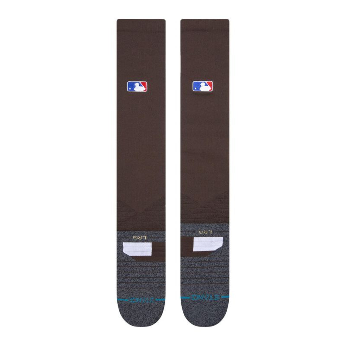 Stance Diamond Pro OTC Baseball Socks | MLB On-Field Over-the-Calf Performance Socks | Brown product image 2, provided for