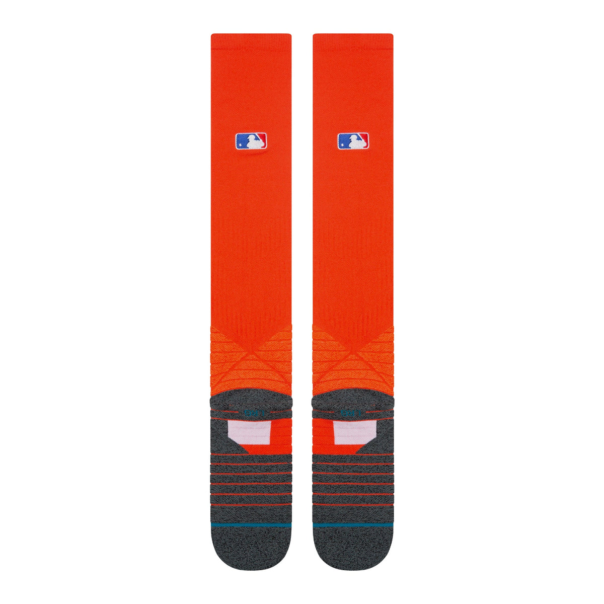 Stance Diamond Pro OTC Baseball Socks | MLB On-Field Over-the-Calf Performance Socks | Orange product image 3, provided for