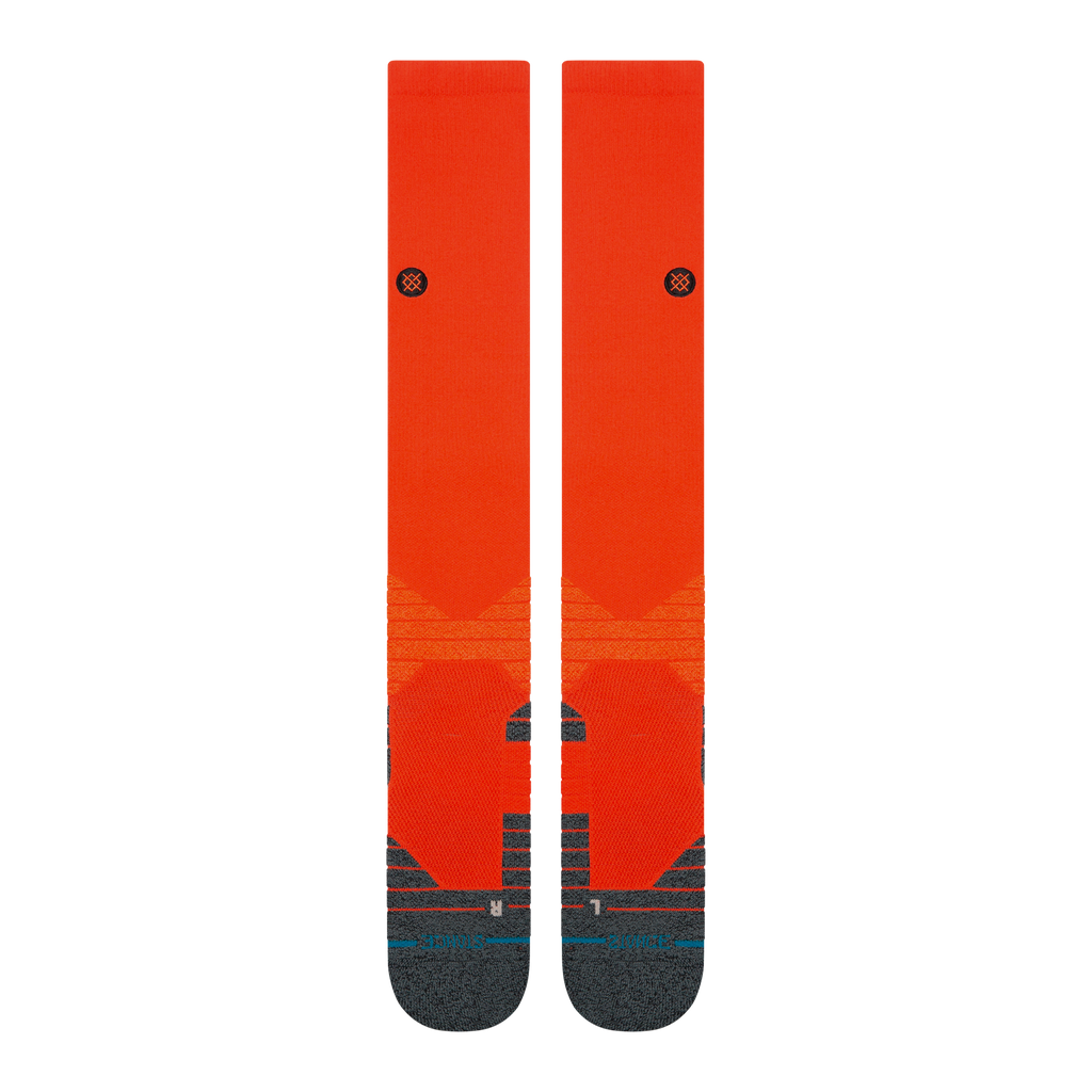 Stance Diamond Pro OTC Baseball Socks | MLB On-Field Over-the-Calf Performance Socks | Orange product image 2, provided for