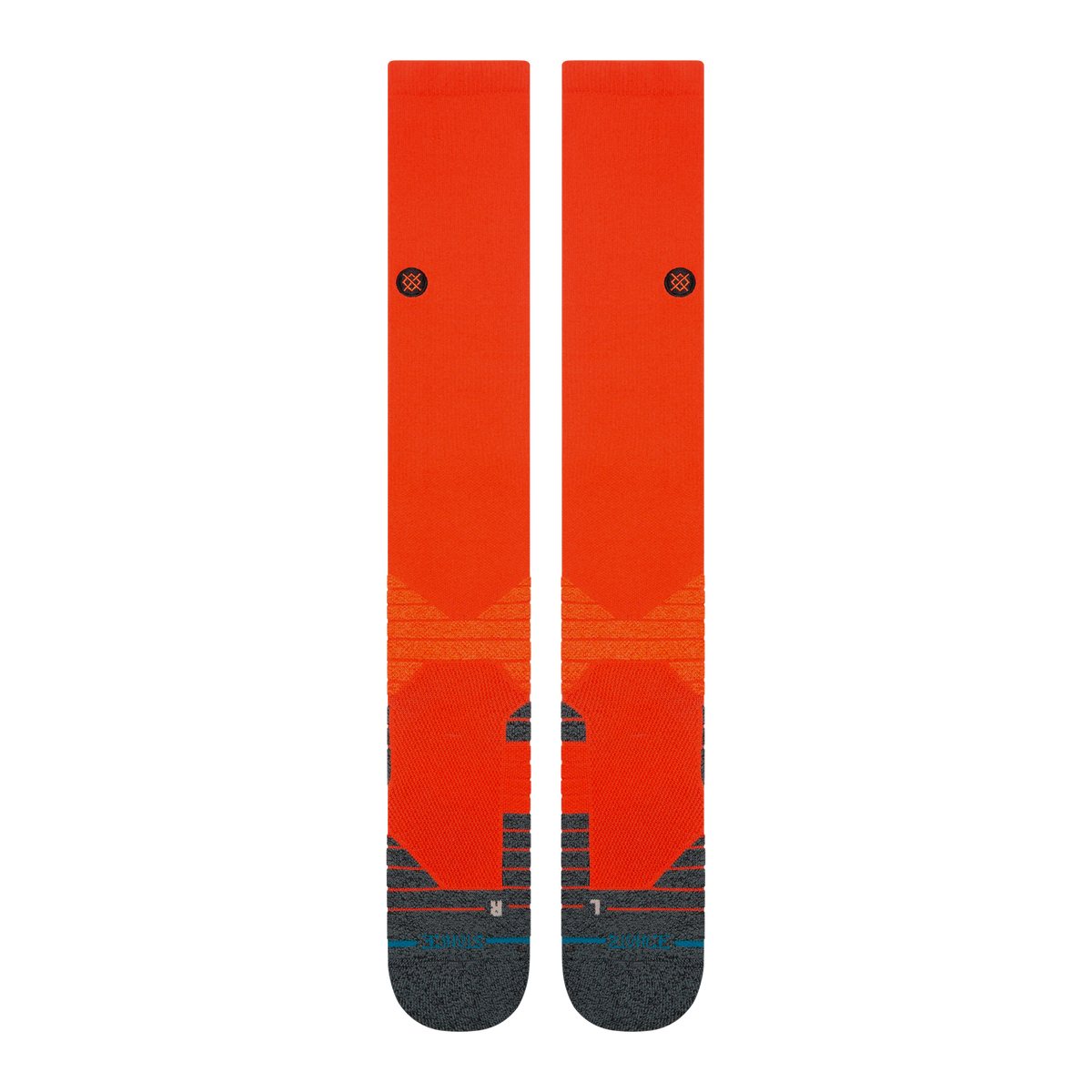 Stance Diamond Pro OTC Baseball Socks | MLB On-Field Over-the-Calf Performance Socks | Orange product image 2, provided for