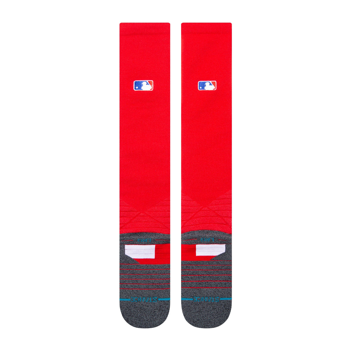 Stance Diamond Pro OTC Baseball Socks | MLB On-Field Over-the-Calf Performance Socks | Red product image 3, provided for