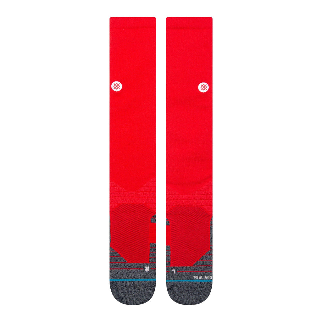 Stance Diamond Pro OTC Baseball Socks | MLB On-Field Over-the-Calf Performance Socks | Red product image 2, provided for