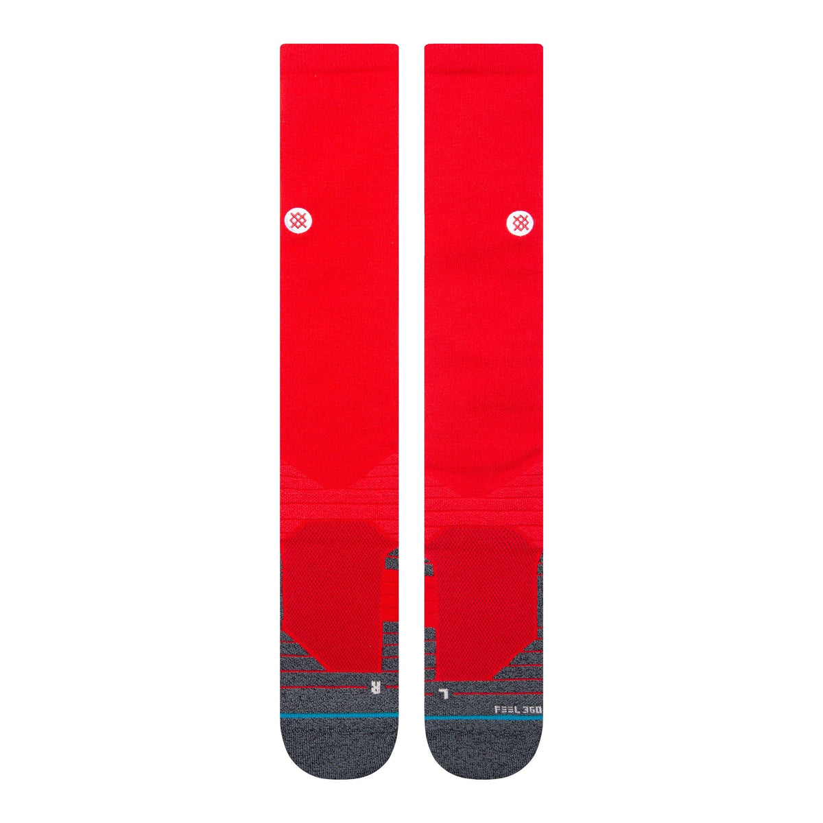 Stance Diamond Pro OTC Baseball Socks | MLB On-Field Over-the-Calf Performance Socks | Red product image 2, provided for