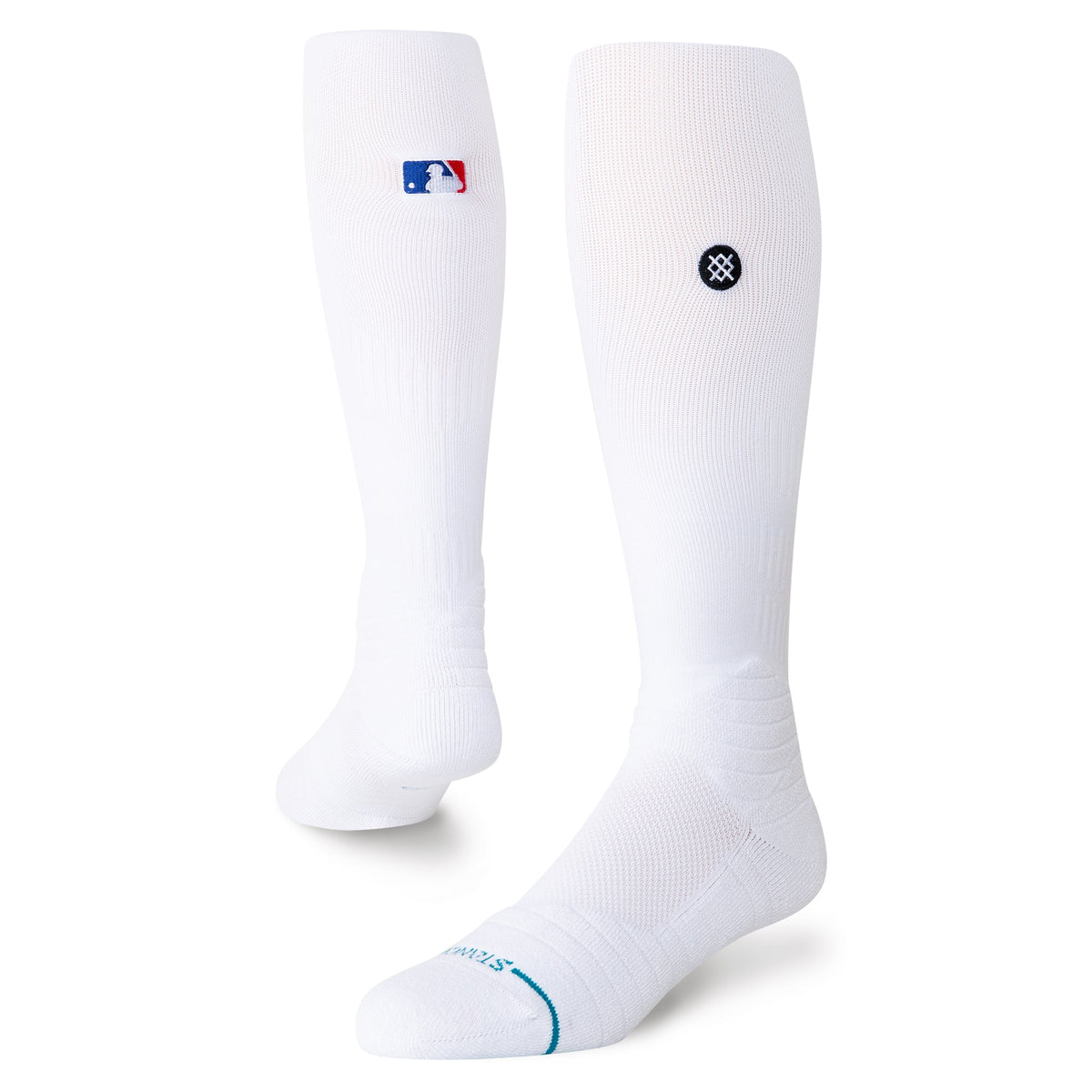 Stance Diamond Pro OTC Baseball Socks | MLB On-Field Over-the-Calf Performance Socks | White product image 1, provided for