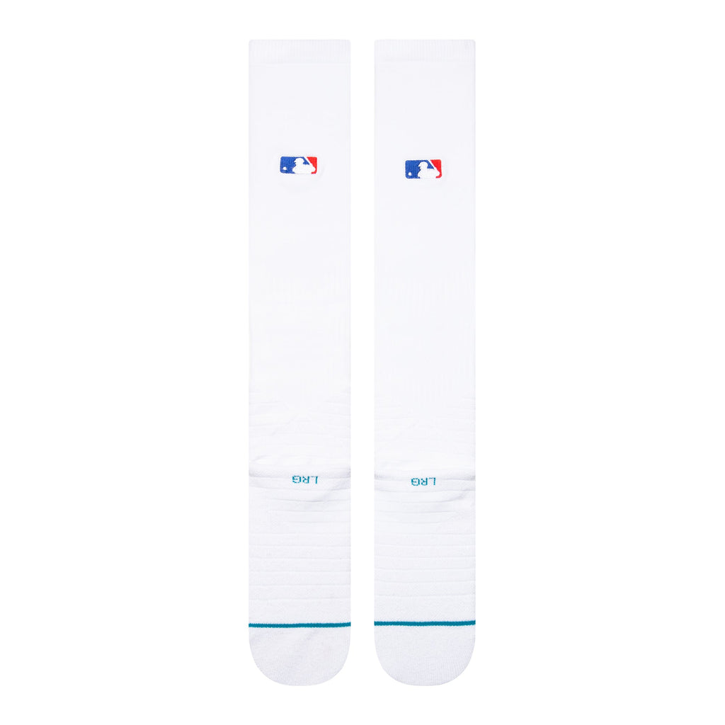Stance Diamond Pro OTC Baseball Socks | MLB On-Field Over-the-Calf Performance Socks | White product image 3, provided for