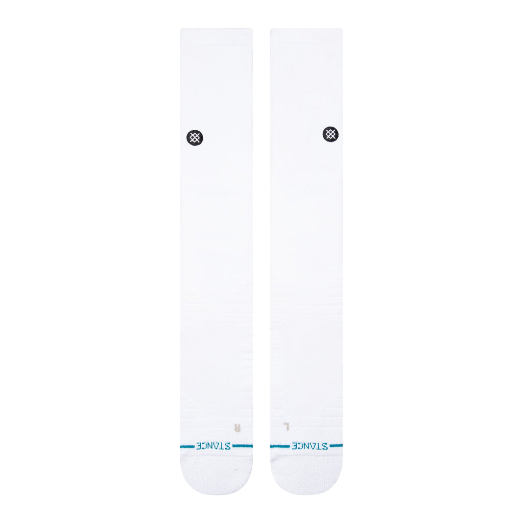 Stance Diamond Pro OTC Baseball Socks | MLB On-Field Over-the-Calf Performance Socks | White product image 2, provided for
