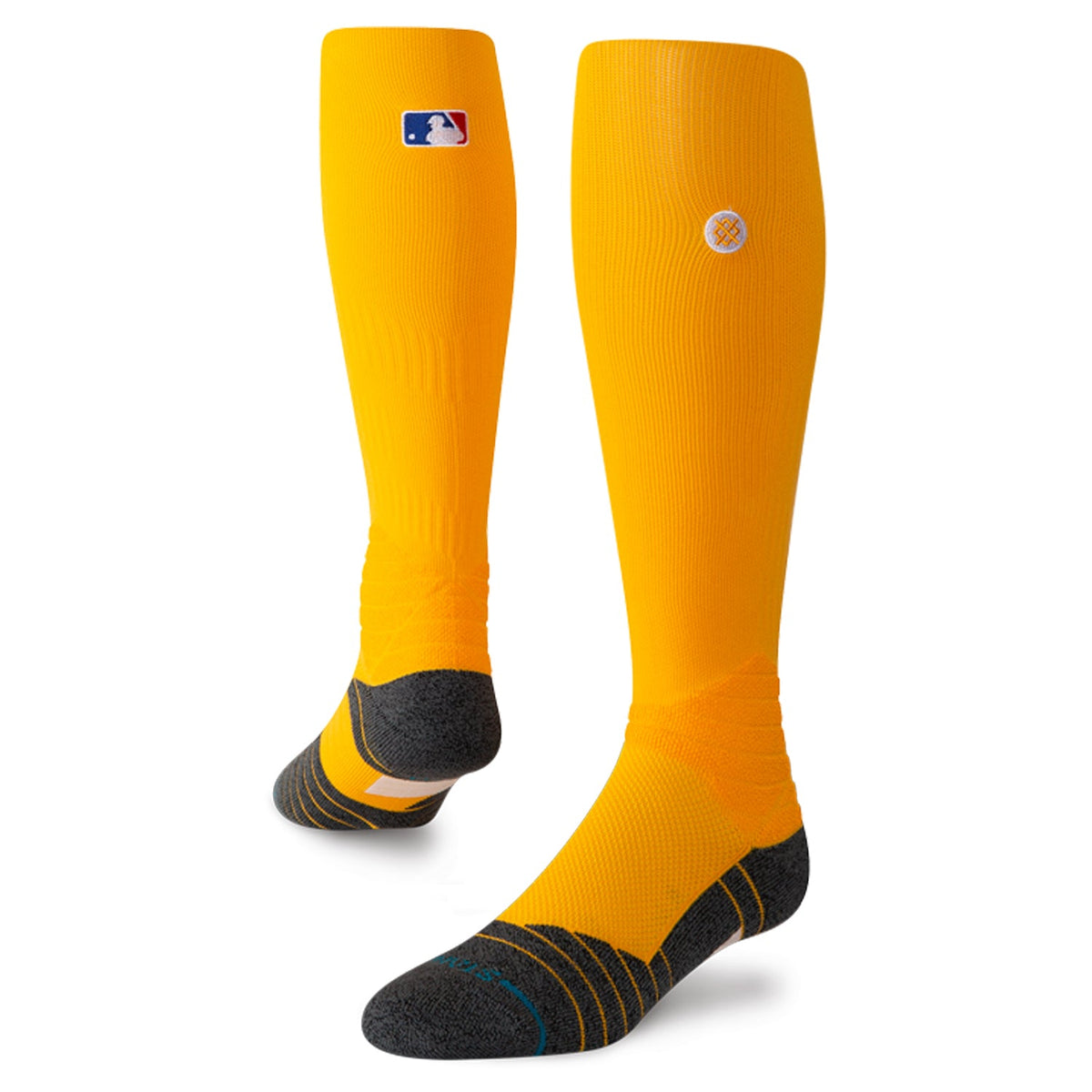 Stance Diamond Pro OTC Baseball Socks | MLB On-Field Over-the-Calf Performance Socks | Yellow product image 1, provided for