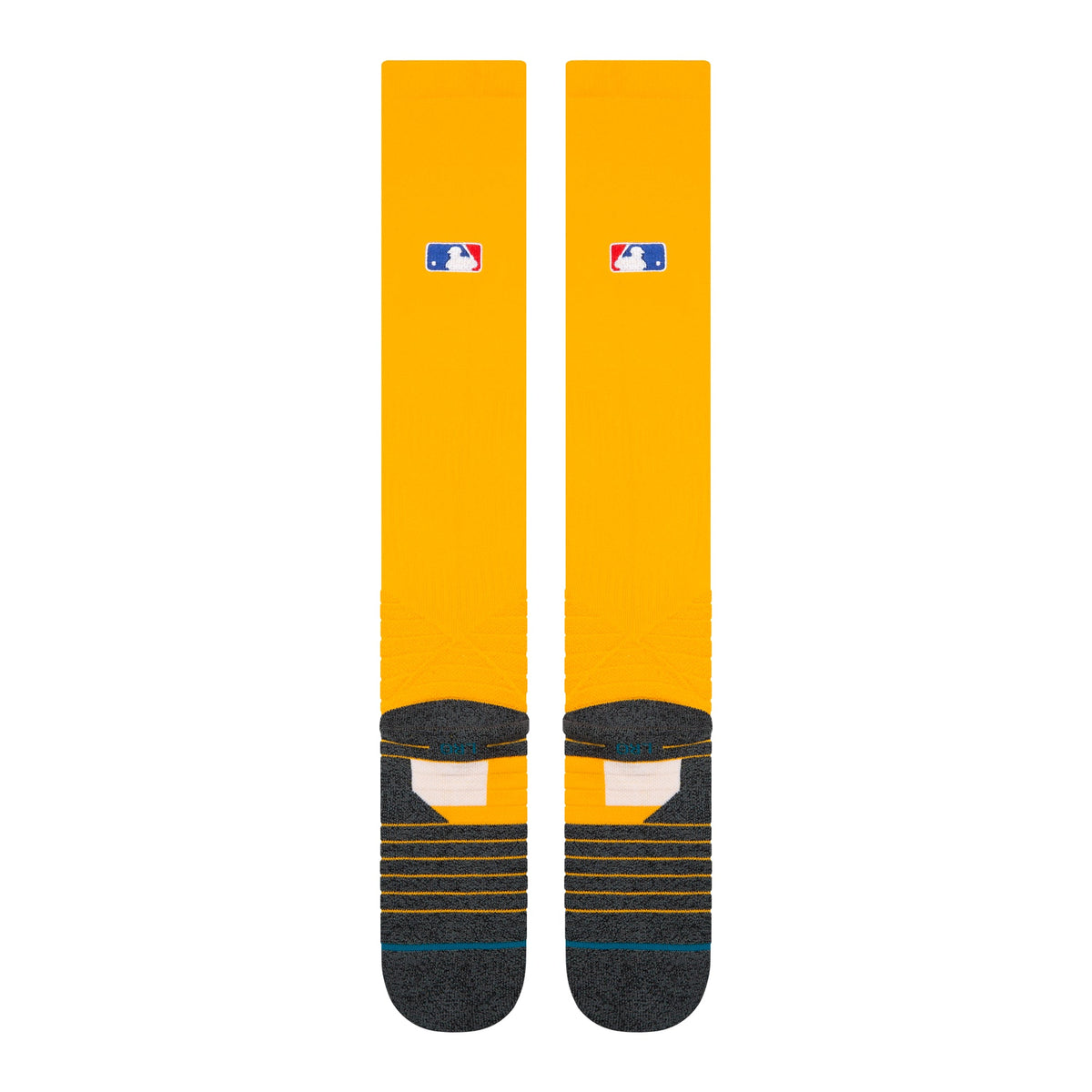 Stance Diamond Pro OTC Baseball Socks | MLB On-Field Over-the-Calf Performance Socks | Yellow product image 3, provided for