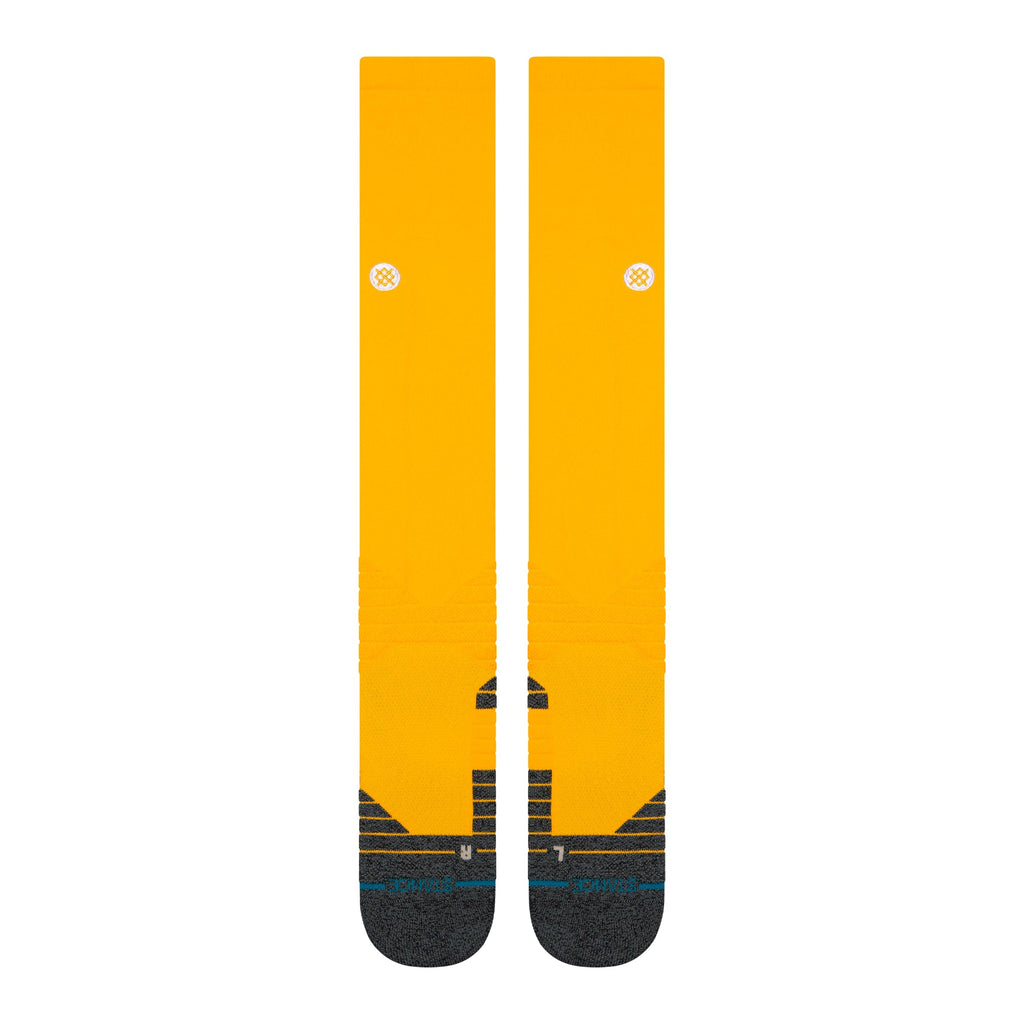Stance Diamond Pro OTC Baseball Socks | MLB On-Field Over-the-Calf Performance Socks | Yellow product image 2, provided for