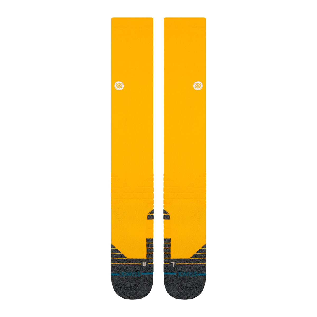 Stance Diamond Pro OTC Baseball Socks | MLB On-Field Over-the-Calf Performance Socks | Yellow product image 2, provided for