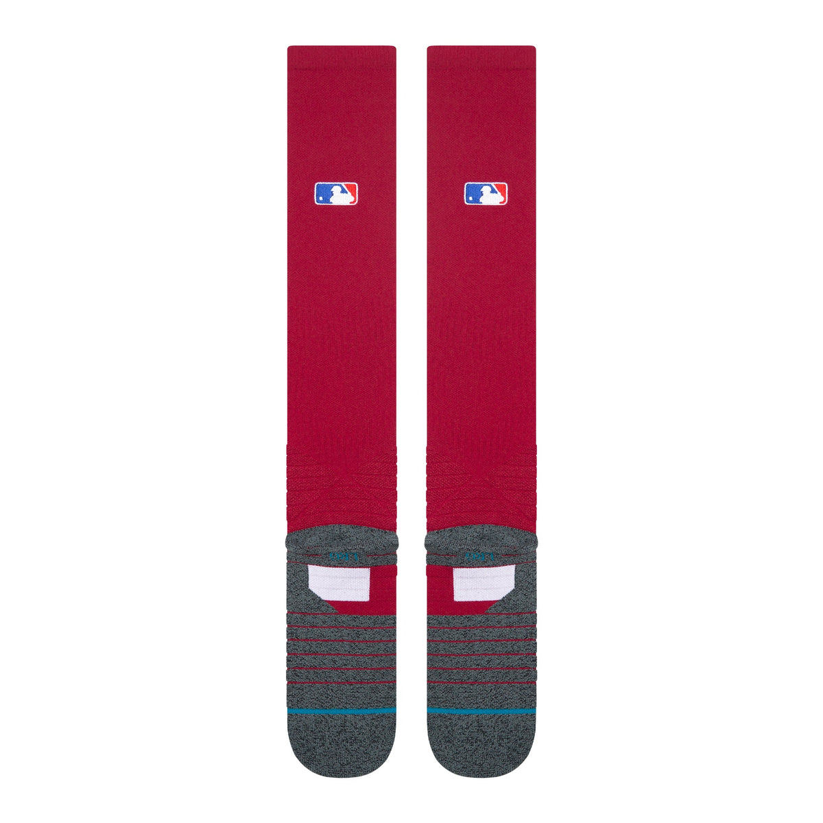 Stance Diamond Pro OTC Baseball Socks | Official MLB On-Field Over-the-Calf Performance Socks | Burgundy product image 3,