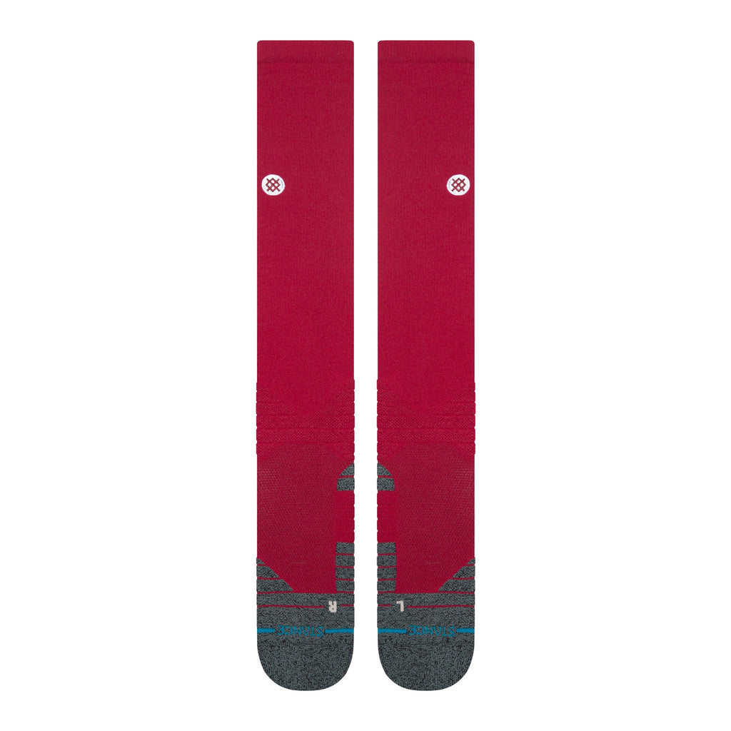 Stance Diamond Pro OTC Baseball Socks | Official MLB On-Field Over-the-Calf Performance Socks | Burgundy product image 2,