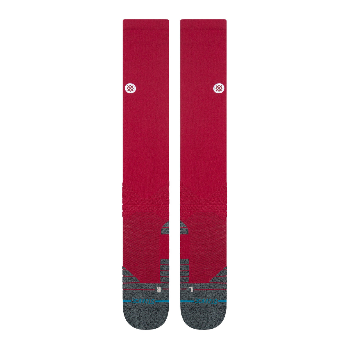 Stance Diamond Pro OTC Baseball Socks | Official MLB On-Field Over-the-Calf Performance Socks | Burgundy product image 2,