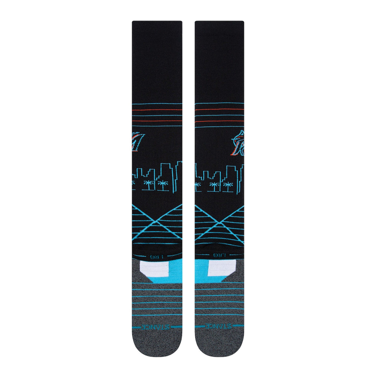 Stance Miami Marlins Diamond Pro OTC Baseball Socks | Official MLB Over-the-Calf Performance Socks product image 3, provided