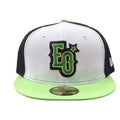 New Era Estrellas Orientales 59Fifty Black/White/Green Hats product image 1, provided for visual reference and product