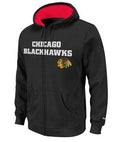 Youth Chicago Blackhawks Reebok Sportsman Full-Zip Hoodie-Black product image 1, provided for visual reference and product