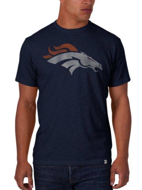 Denver Broncos 47 Brand Midnight Navy Soft Cotton Scrum T-Shirt product image 1, provided for visual reference and product