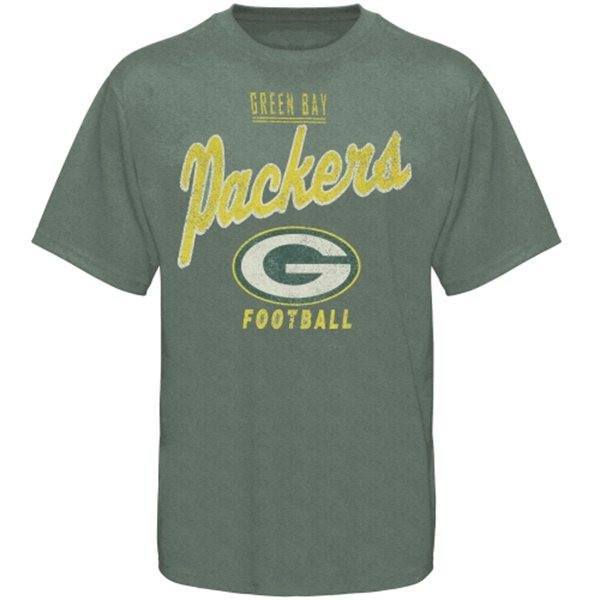 Green Bay Packers Inside The Line lll T-Shirt - Green product image 1, provided for visual reference and product detail