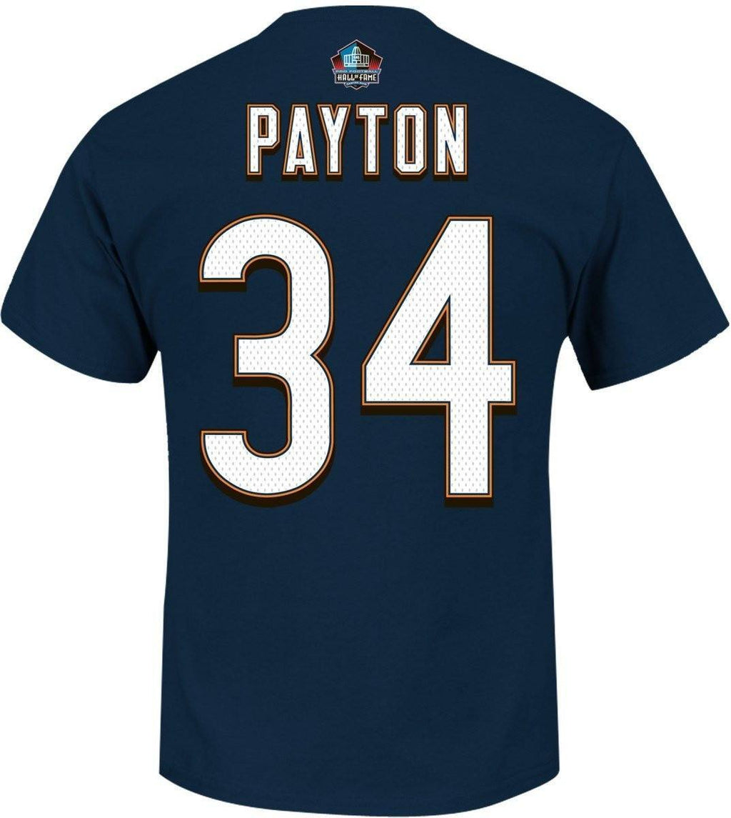 Walter Payton Chicago Bears Majestic NFL Eligible Receiver II HOF Men T-Shirt product image 1, provided for visual reference