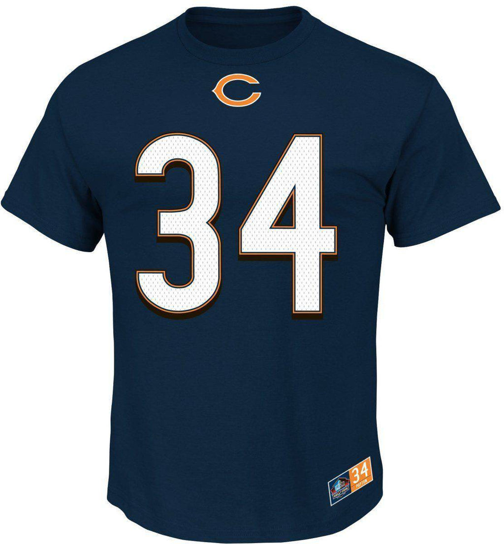 Walter Payton Chicago Bears Majestic NFL Eligible Receiver II HOF Men T-Shirt product image 2, provided for visual reference
