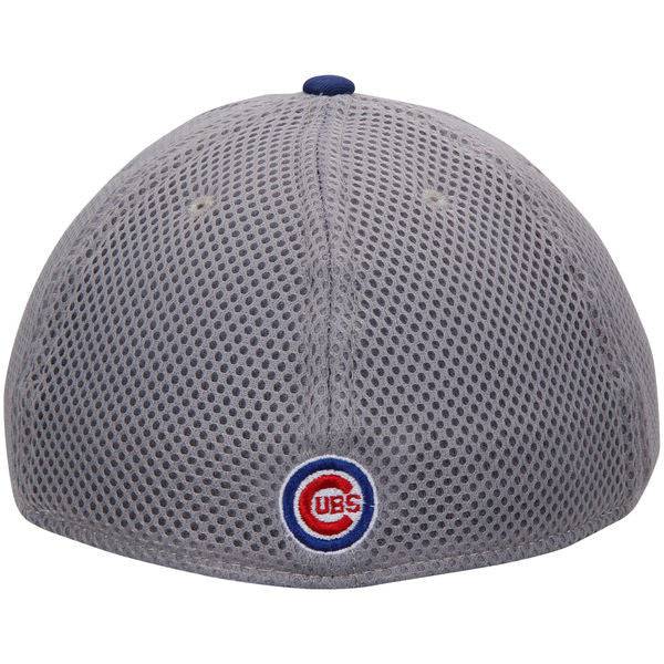 Chicago Cubs New Era Gray Neo 39THIRTY Flex Hat for Men product image 4, provided for visual reference and product detail