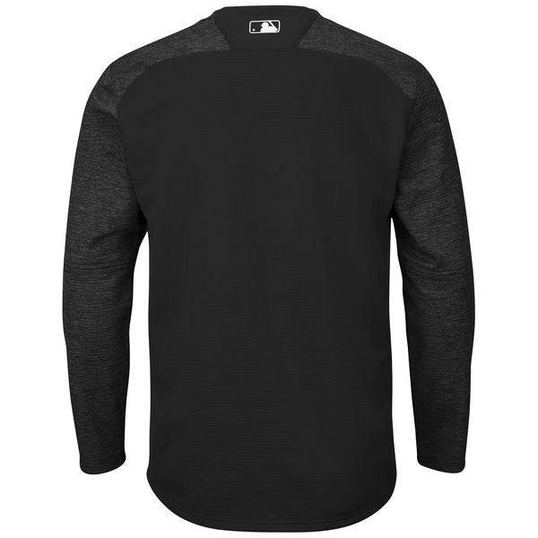 Chicago White Sox Majestic Black Authentic Collection On-Field Tech Fleece Pullover Sweatshirt for Men product image 2,