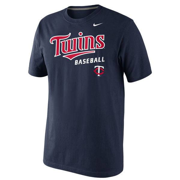 Minnesota Twins Nike Navy Home Practice T-Shirt for Men product image 1, provided for visual reference and product detail