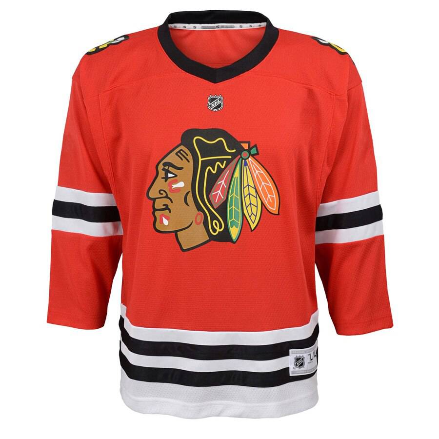 Chicago Blackhawks Blank Red Toddler Jersey (2T-4T) product image 2, provided for visual reference and product detail review