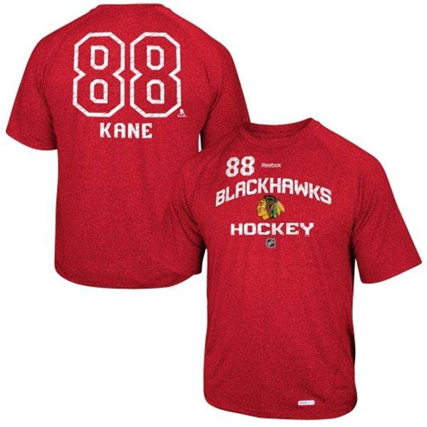 Reebok Patrick Kane Chicago Blackhawks Locker Status Name & Number Speed Wick T-Shirt product image 1, provided for visual