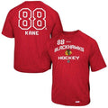 Reebok Patrick Kane Chicago Blackhawks Locker Status Name & Number Speed Wick T-Shirt product image 1, provided for visual