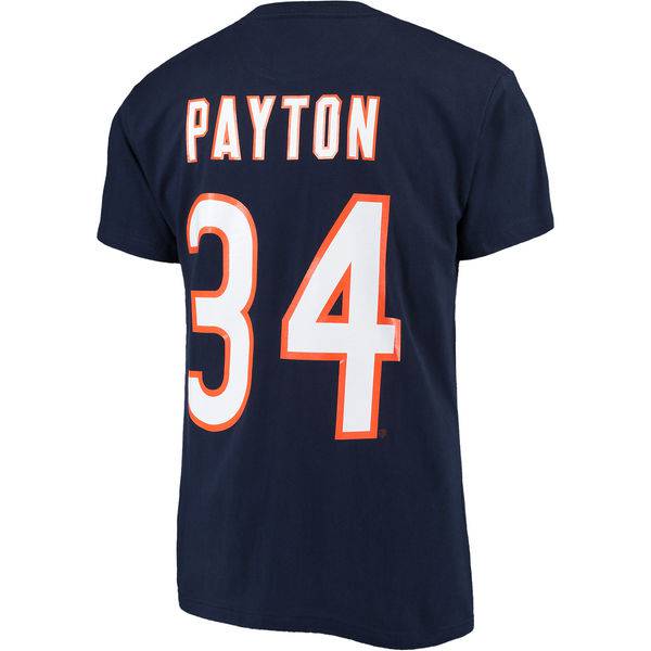 Chicago Bears Walter Payton Mitchell & Ness Navy Name & Number Throwback T-Shirt for Men product image 2, provided for