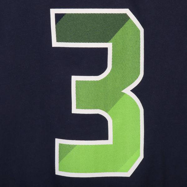Seattle Seahawks Navy Nike Russell Wilson Prism Player T-Shirt for Men product image 4, provided for visual reference and