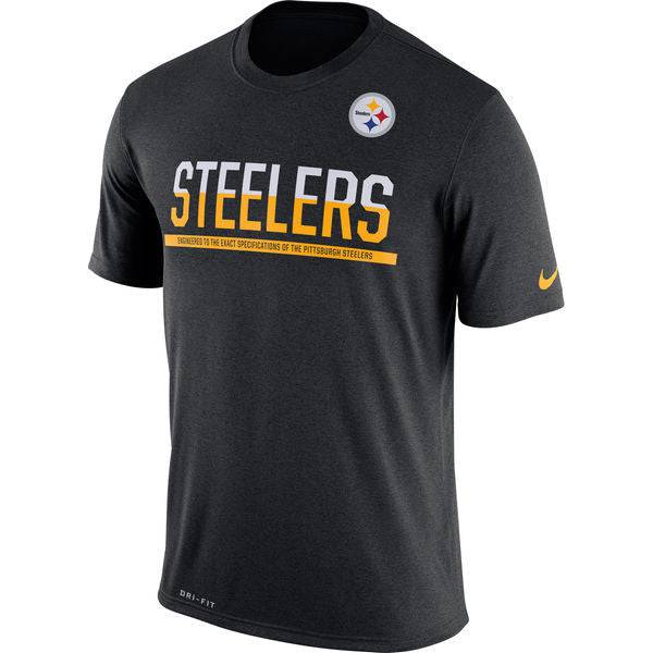 Pittsburgh Steelers Nike Black Team Practice Legend Performance T-Shirt for Men product image 1, provided for visual